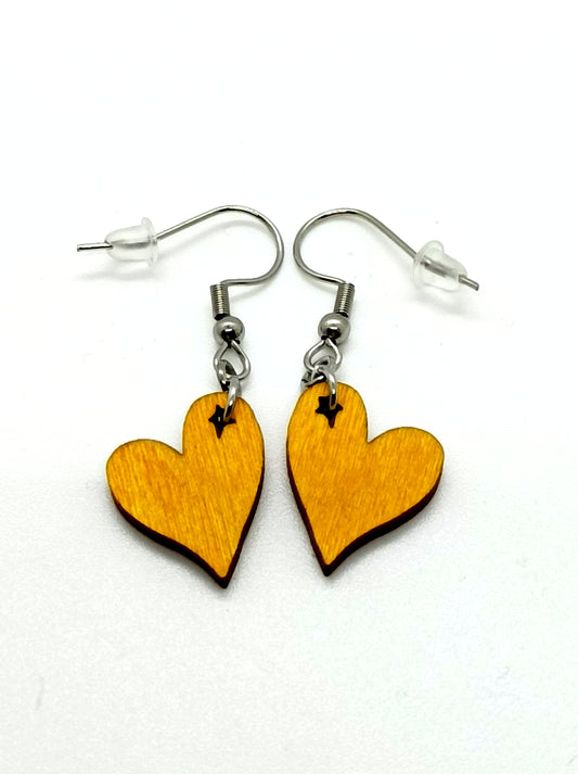 Sydän korvikset koukuilla