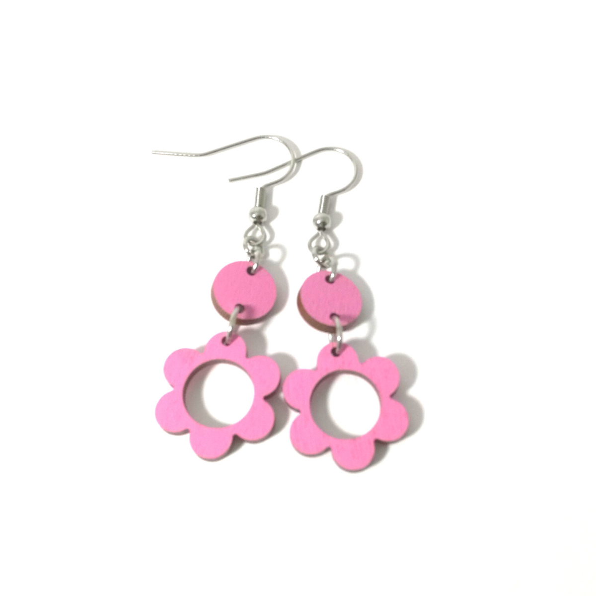 Roikkuvat pienet kukkakorvakorut