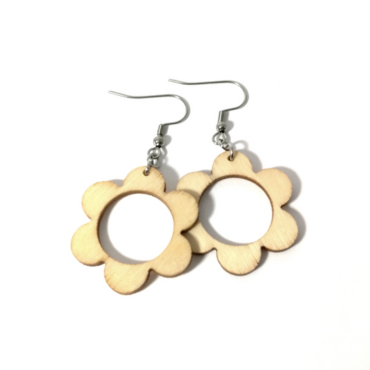 Isot kukkakorvakorut